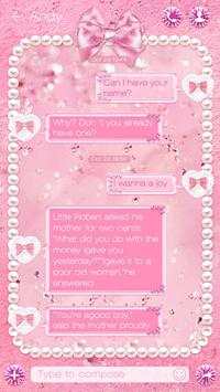 GO SMS PINK DIAMOND THEME screenshot 3