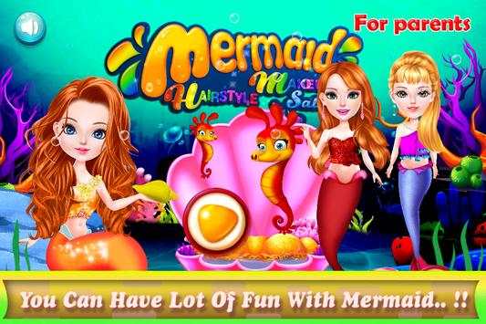 Mermaid Hairstyle Makeup Salon screenshot 1