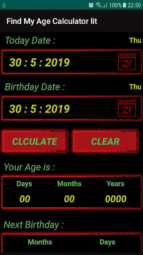 Calculateur d'âge screenshot 1