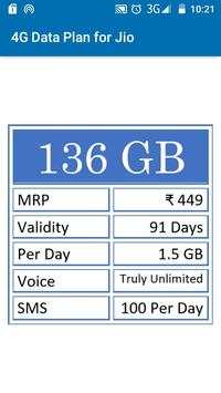 4G Data Plan for Jio screenshot 4