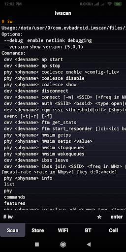 WiFi iwscan screenshot 3
