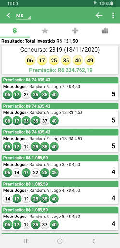 Loterias Mobile: Resultados e Fechamentos screenshot 2