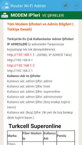 192.168.1.1 - 192.168.l.l Giriş / Login Admin WiFi screenshot 5