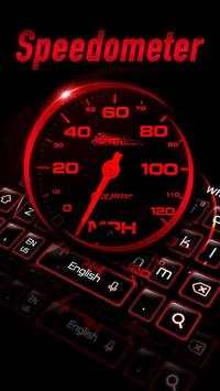 Red Speedmeter Keyboard screenshot 1