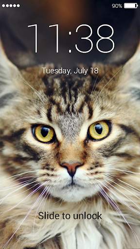 Cat Password Lock Screen screenshot 4