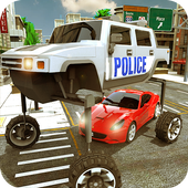 Elevated Car Driving Sim: LA Police Cars Chase icon