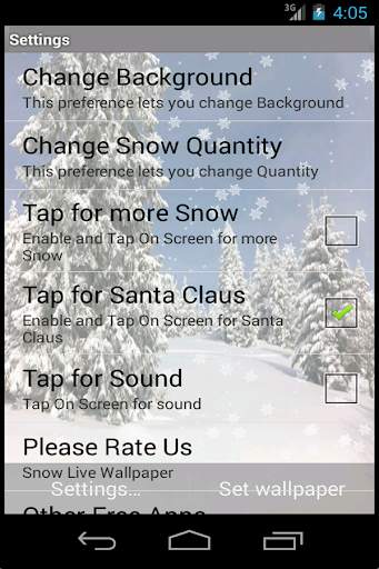 Snow Winter Live Wallpaper screenshot 5