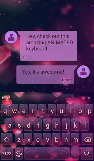 In Love Animated Keyboard   Li स्क्रीनशॉट 3