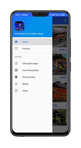 Mod Bussid Truk Wahyu Abadi Sy screenshot 2