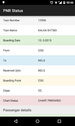 PNR Status screenshot 2