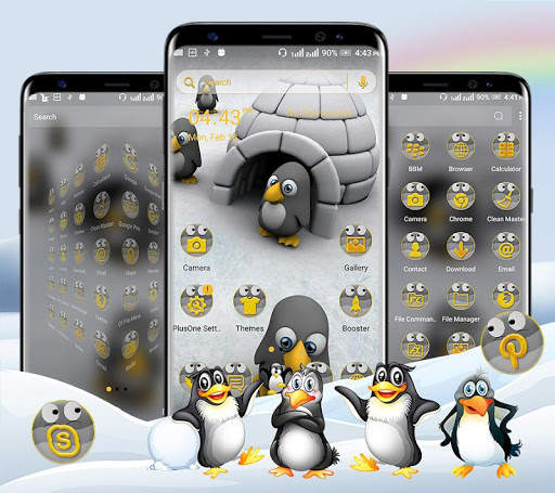 Cute Penguin Launcher Theme screenshot 4
