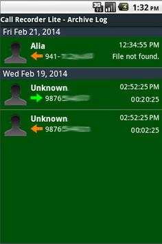 Call Recorder Lite System screenshot 5