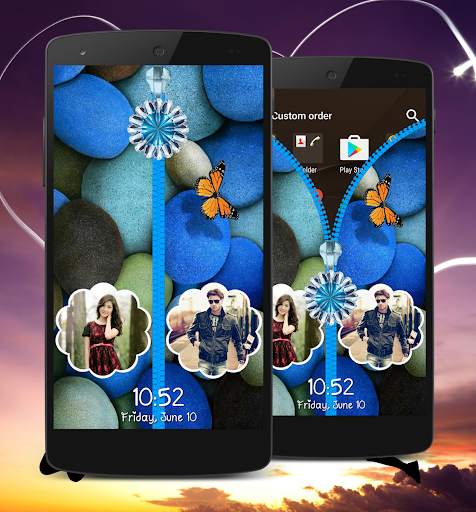 Butterfly Zipper Lock Screen screenshot 3