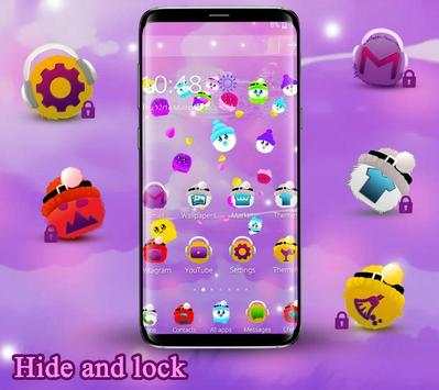 3D Cute Cartoon Fluffy Launcher screenshot 4
