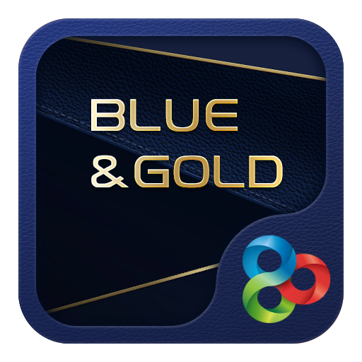ikon (FREE) Blue Gold GO Launcher Theme