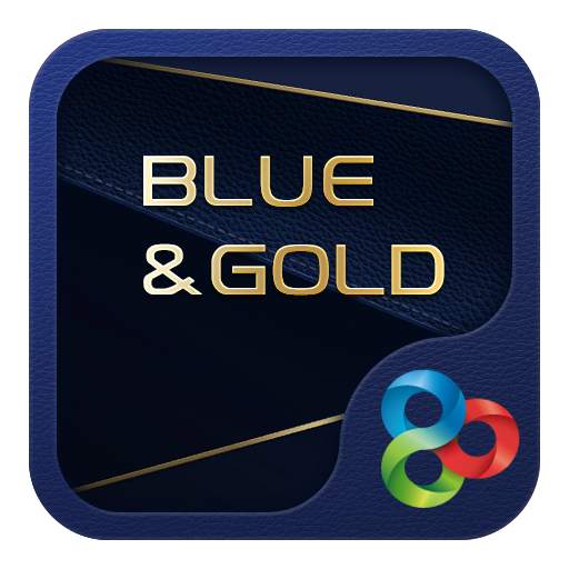 (FREE) Blue Gold GO Launcher Theme 40.99
