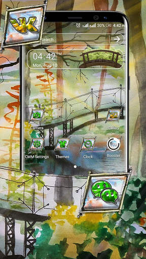 Garden Painting Launcher Theme screenshot 1