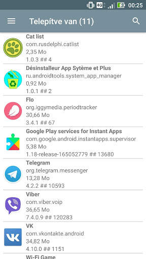 Gestionnaire d'applications système screenshot 2