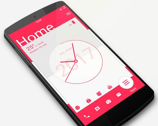 Analog Clock Launcher -Applock screenshot 1