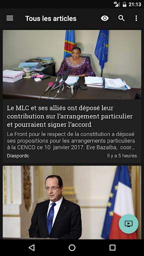 Actualités Congo RDC 7 تصوير الشاشة