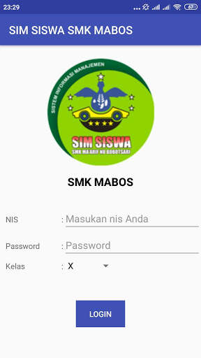 SIM SISWA SMK MABOS screenshot 1