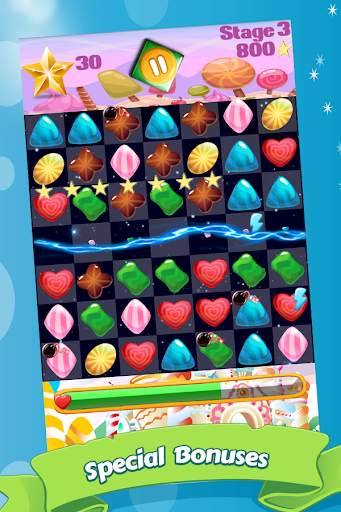 Candy Gems and Sweet Jellies screenshot 1