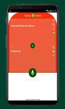 Italian to Tagalog Translator App screenshot 2