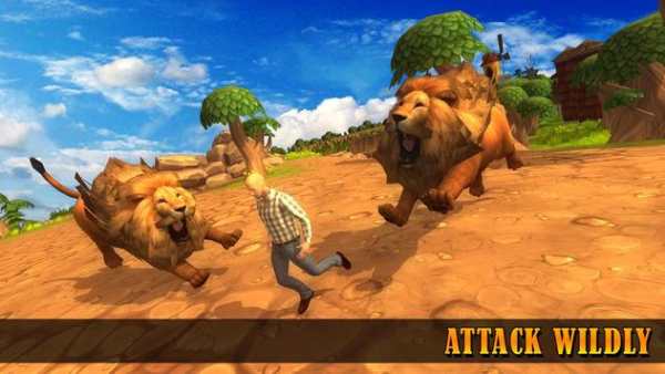 Angry Lion City Attack स्क्रीनशॉट 2