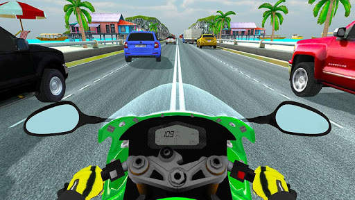 Highway Traffic Rider - 3D Rennradrennen screenshot 6