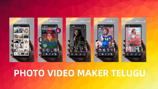 Photo Video Maker Telugu - Telugu video Status screenshot 1