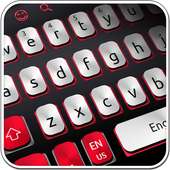 White And Red Simple Keyboard on 9Apps