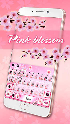 Pink Spring Flowers Keyboard Theme screenshot 1