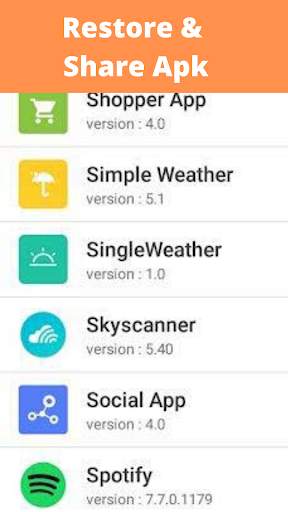 Uninstall Backup & Restore Apps 3 تصوير الشاشة