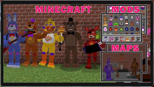 FNaF Freddy Mod Minecraft screenshot 1