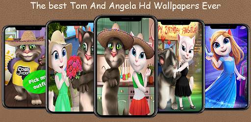 Wallpapers For Tom & Angela cat lovely screenshot 1