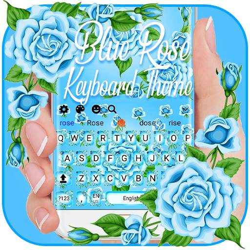 Blue Rose Keyboard Theme 10001002