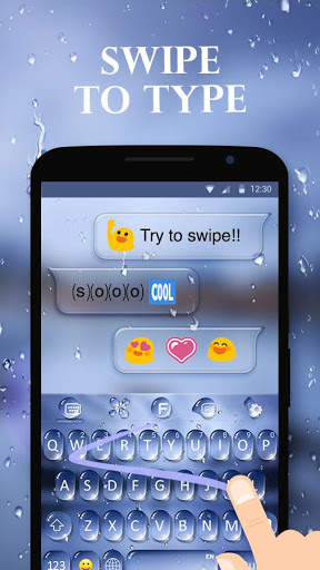 Water Drops Theme - Keyboard Theme for Android screenshot 4