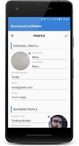 Business Visitor Card Maker & Creator screenshot 3