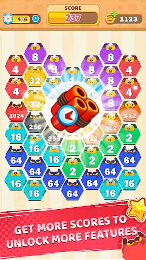 Cat Cell Connect - Merge Number Hexa Blocks screenshot 5