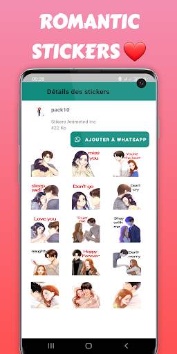 Animated Kiss Stickers for WhatsApp - WAStickerApp screenshot 6
