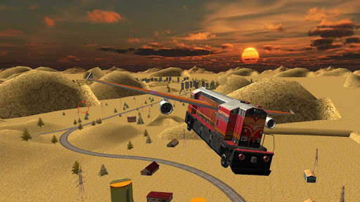 Train Flying Sim Offroad screenshot 2