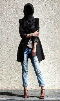 Hijab Ladies Jeans Style Photo Frames screenshot 1