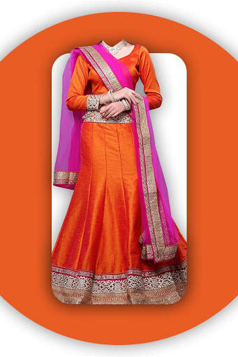 Netted Lehenga Choli For Women Photo Editor screenshot 5