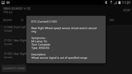 SZ Viewer A1: reading DTCs for Suzuki screenshot 4