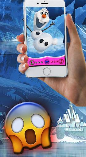 Fake call from Snowman - calling vedio screenshot 1