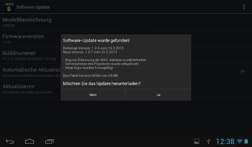 Update App for ODYS Tablet PCs screenshot 7