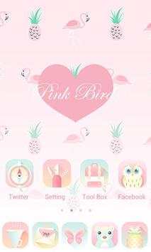 Pink Bird V Launcher Theme screenshot 2