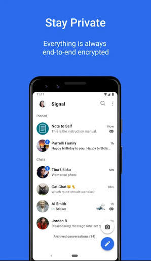 Vignal Private Messenger screenshot 1