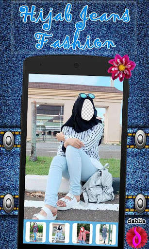 Hijab Jeans Fashion Beauty 3 تصوير الشاشة