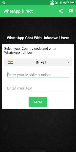Chat without save number on Watsap - No Ads screenshot 1